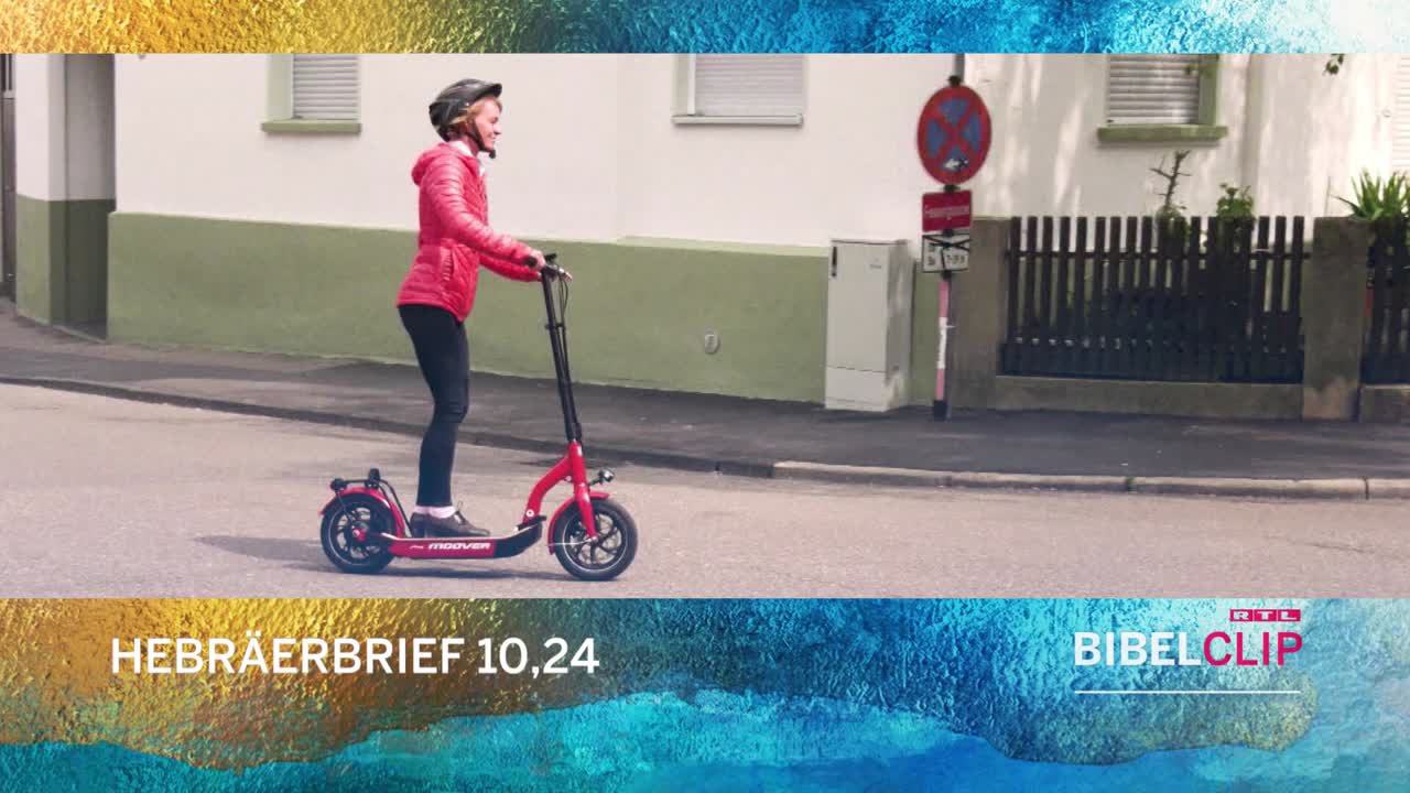 RTL-Bibelclip - Elektro-Tretroller
