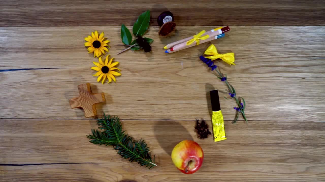 Bräuche rund um's Jahr - Ein Erntedankbild für den Erntedankaltar