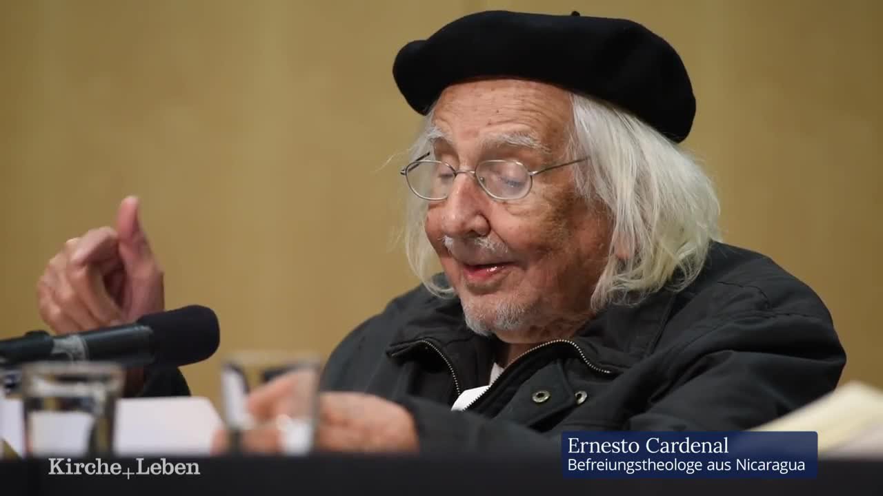 Ernesto Cardenal begeistert Zuhörer in Münster