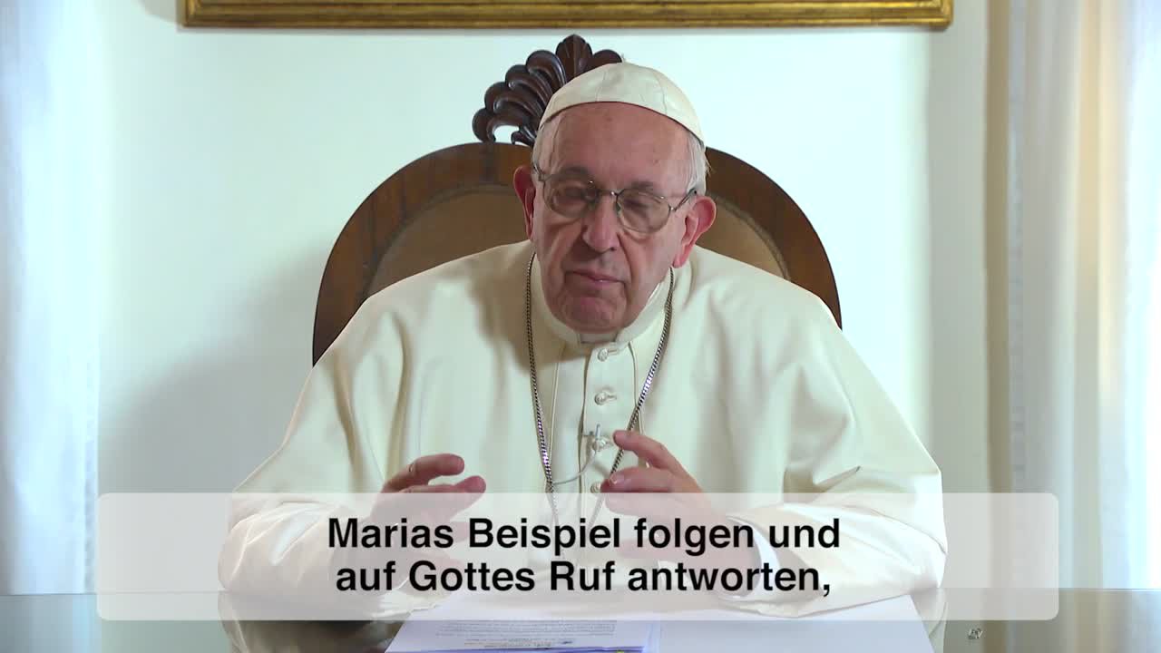 Gebetsanliegen des Papstes für Januar: Maria als Beispiel für junge Leute!