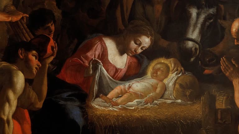 Die heilige Familie im Mittelpunkt