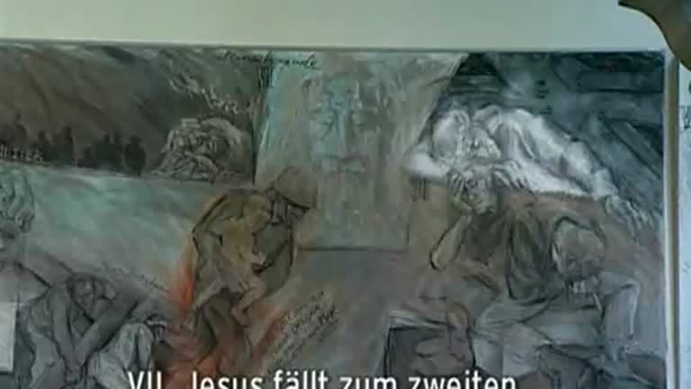 Kreuzweg in Liebfrauen - Station 7 - Jesus fällt zum zweiten Mal