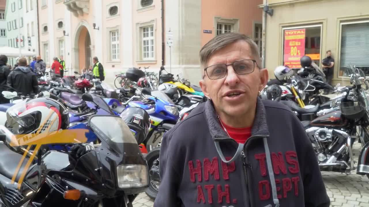 Der Motorradgottesdienst in Rottenburg