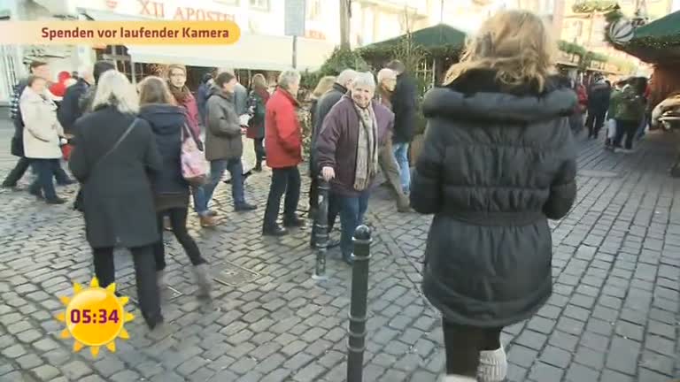 Gewissenfrage: Spenden vor laufender Kamera