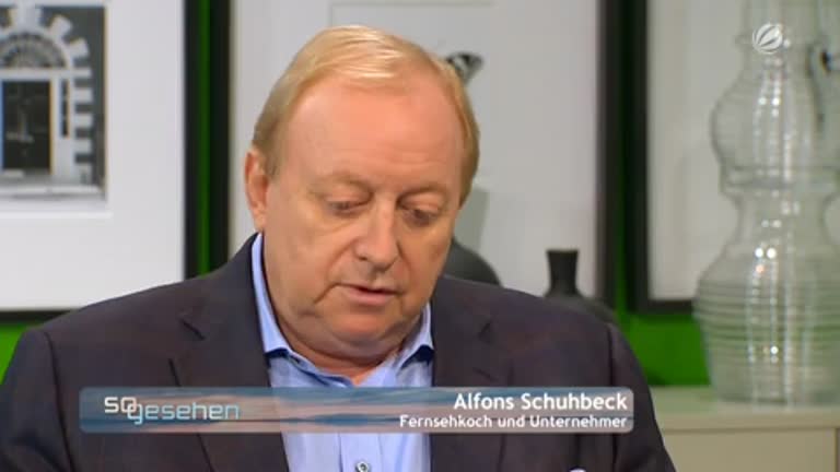 Starkoch Alfons Schuhbeck in So gesehen - Talk am Sonntag