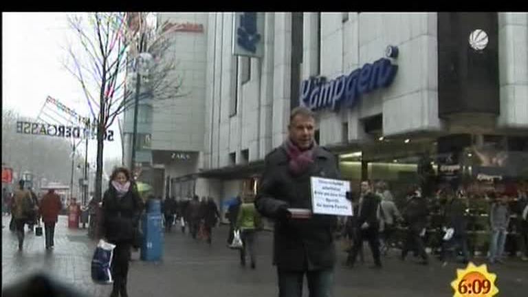 Sat.1 Gewissensfrage (14.12.2010): Spendenfreudigkeit - "Bettel-Wettstreit"