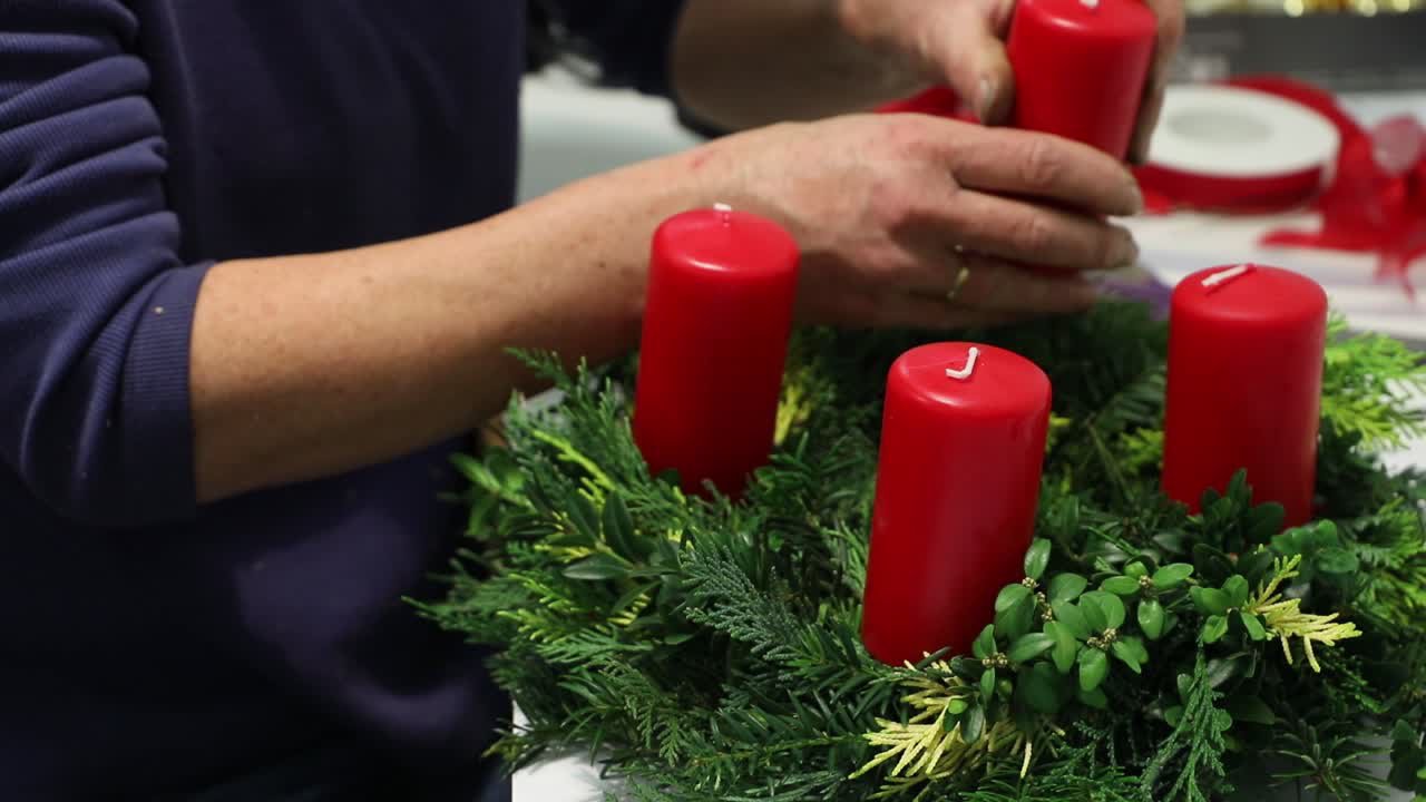 Wir binden einen Adventskranz 