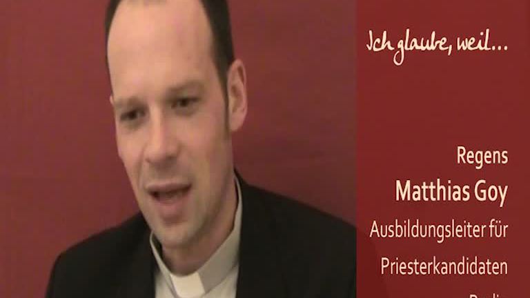 Matthias Goy glaubt, weil...