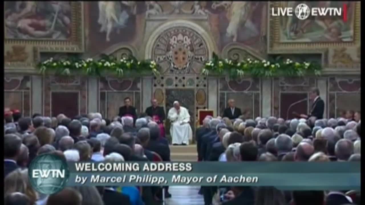 Verleihung des Karlspreises an Papst Franziskus 