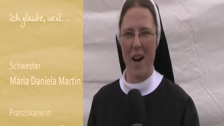 Maria Daniela Martin glaubt, weil...