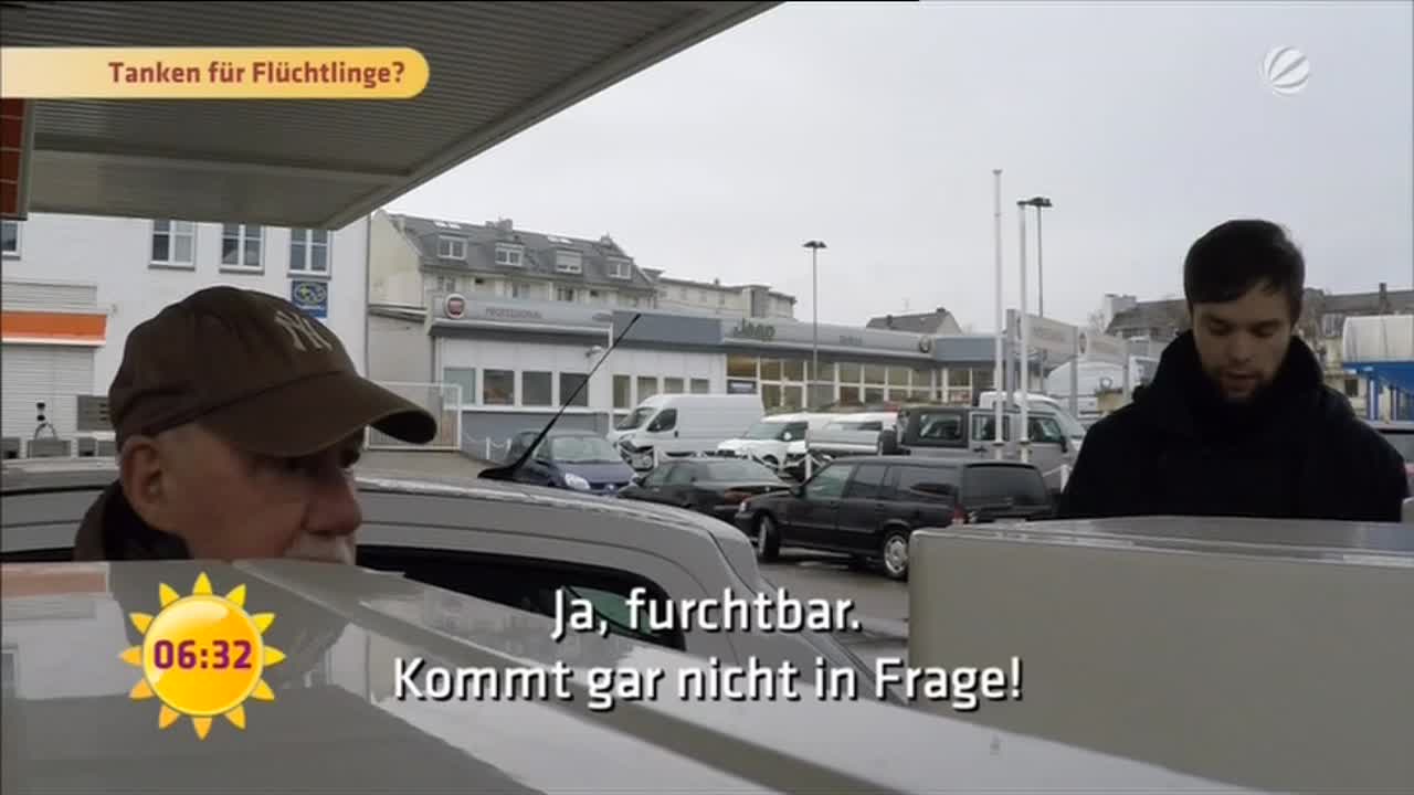 Gewissensfrage: Tanken für Flüchtlinge?