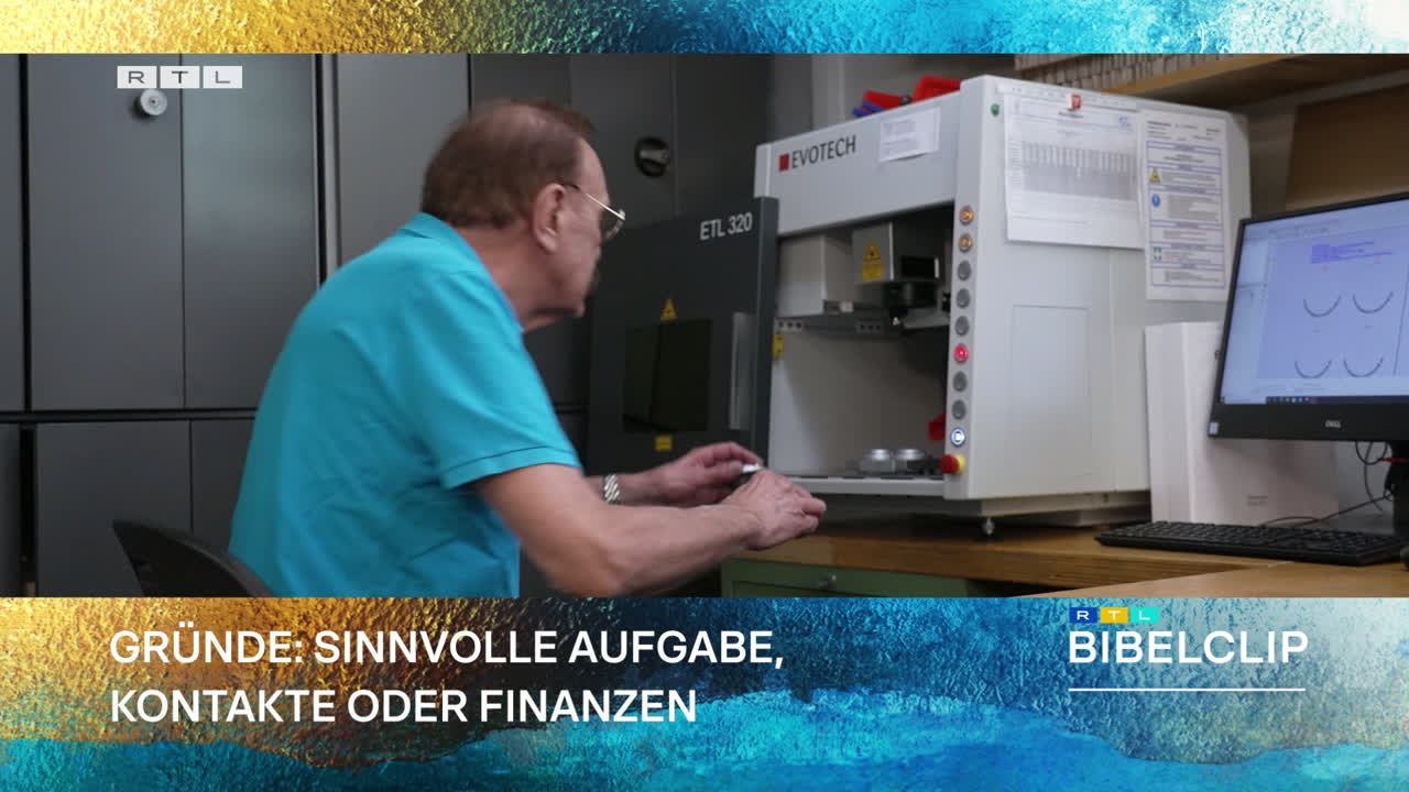 RTL-Bibelclip - 1,3 Millionen Rentner arbeiten weiter