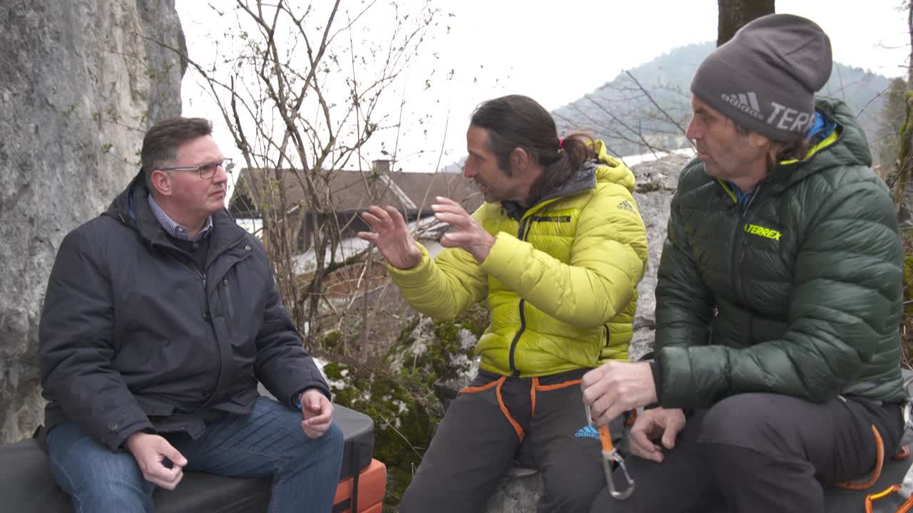 So gesehen "Talk am Sonntag on Tour" - Thomas und Alexander Huber