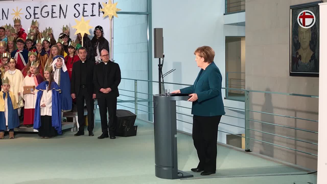 Bundeskanzlerin Merkel empfängt Sternsinger