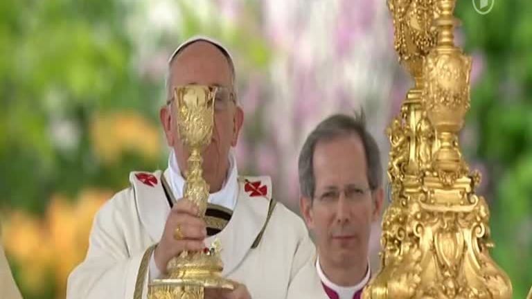 Messe auf dem Petersplatz mit Papst Franziskus