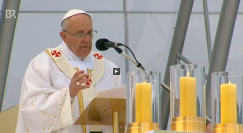 Schlussgottesdienst mit Papst Franziskus