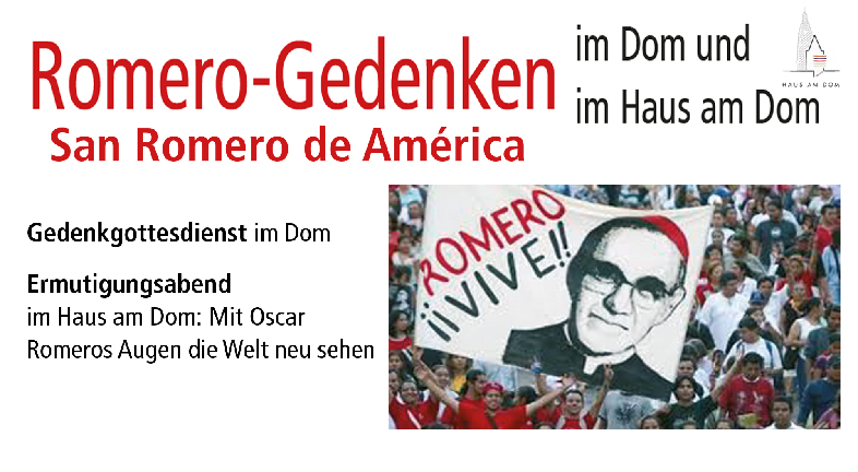 Gedenktag an Oscar Arnulfo Romero - San Romero de Amerika 