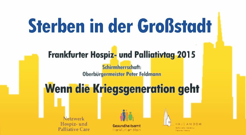 Sterben in der Großstadt - Wenn die Kriegsgeneration geht