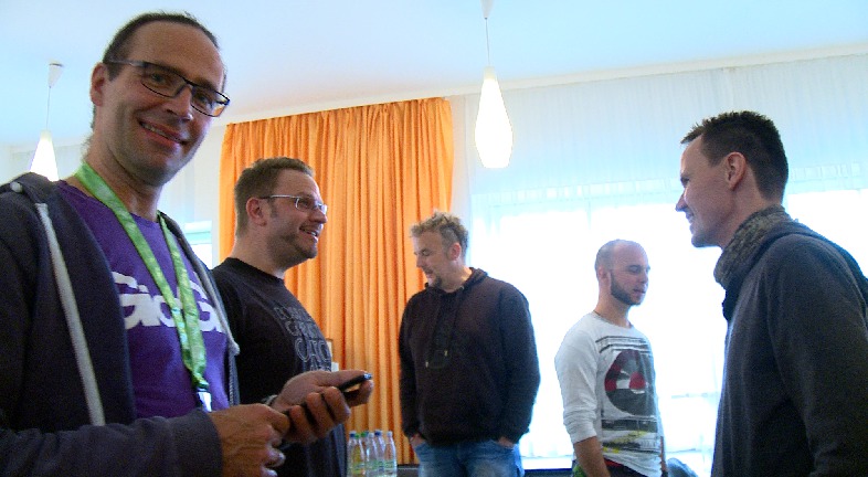 Backstage mit den Wise Guys