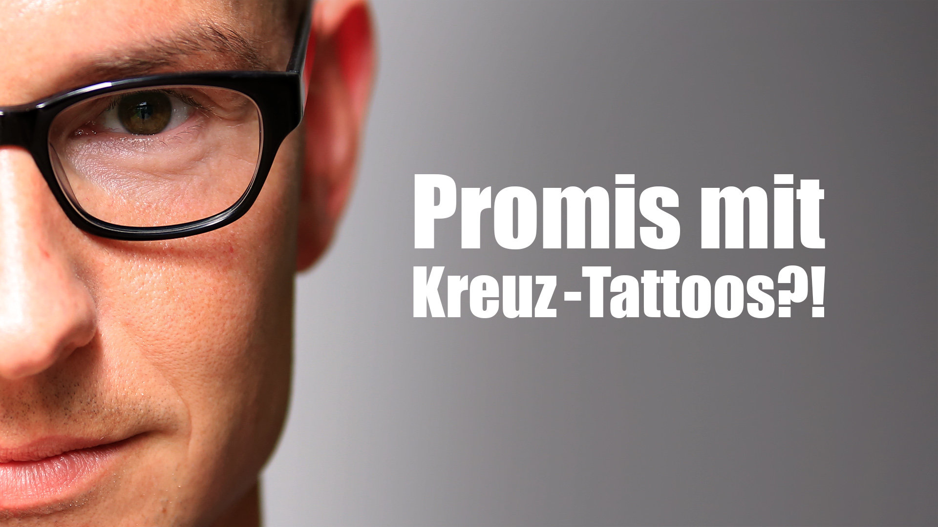 Promis mit Kreuz-Tattoos?! Klartext.