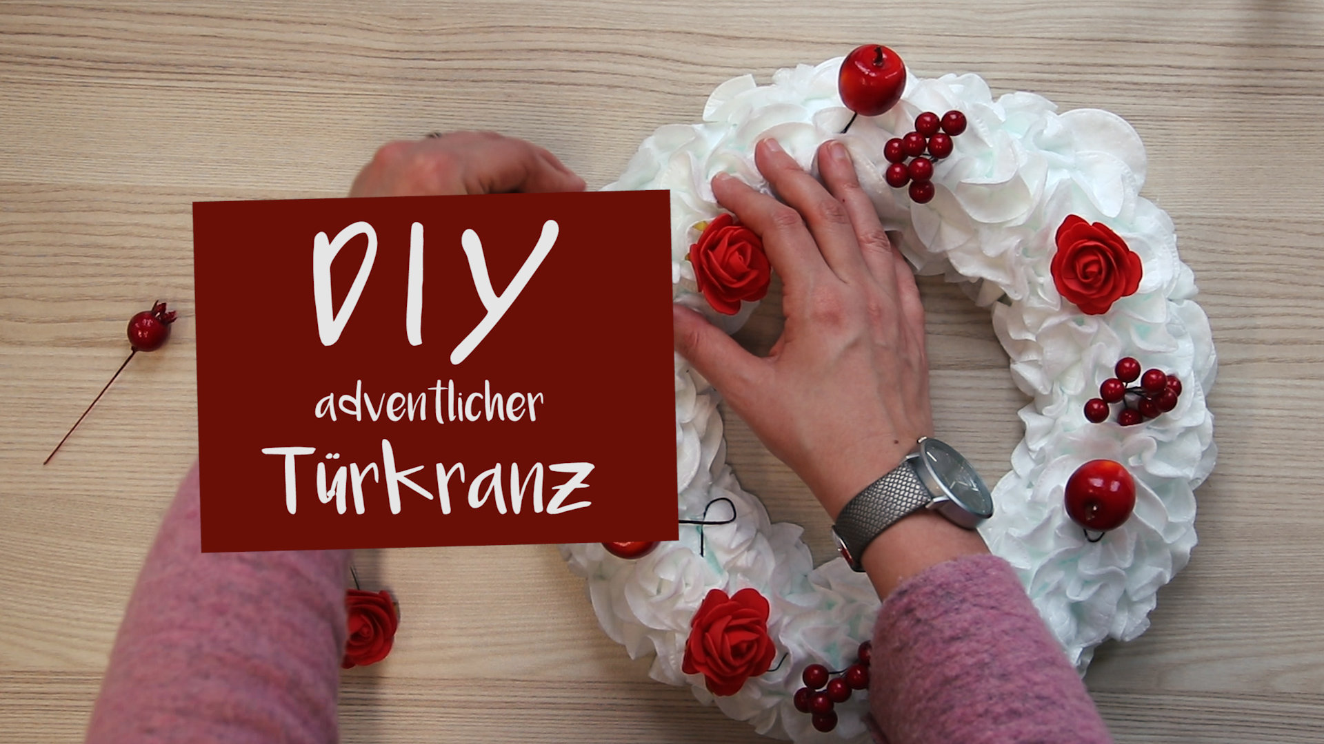 DIY: Türkranz schnell gebastelt