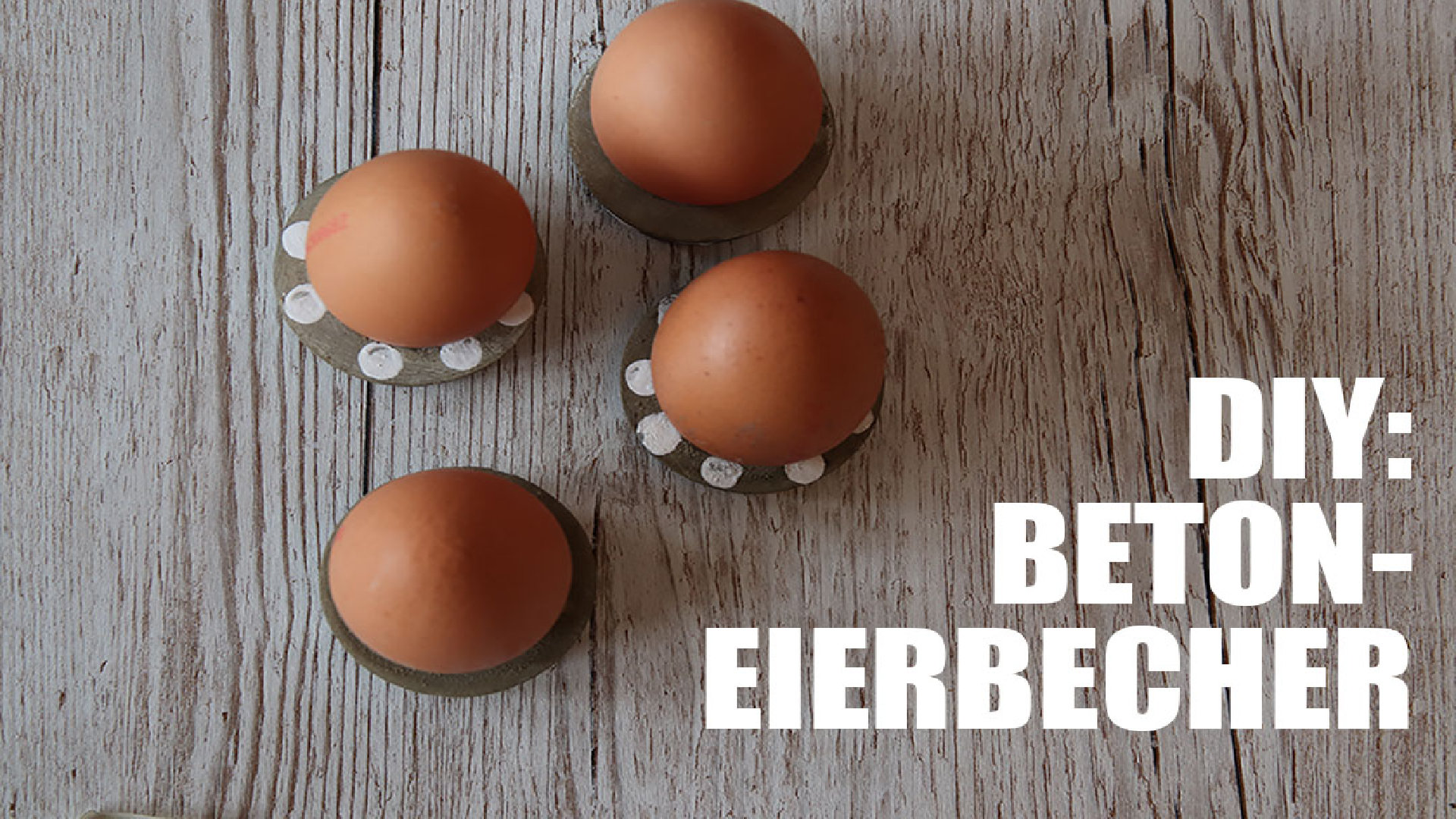 DIY: Eierbecher aus Beton 