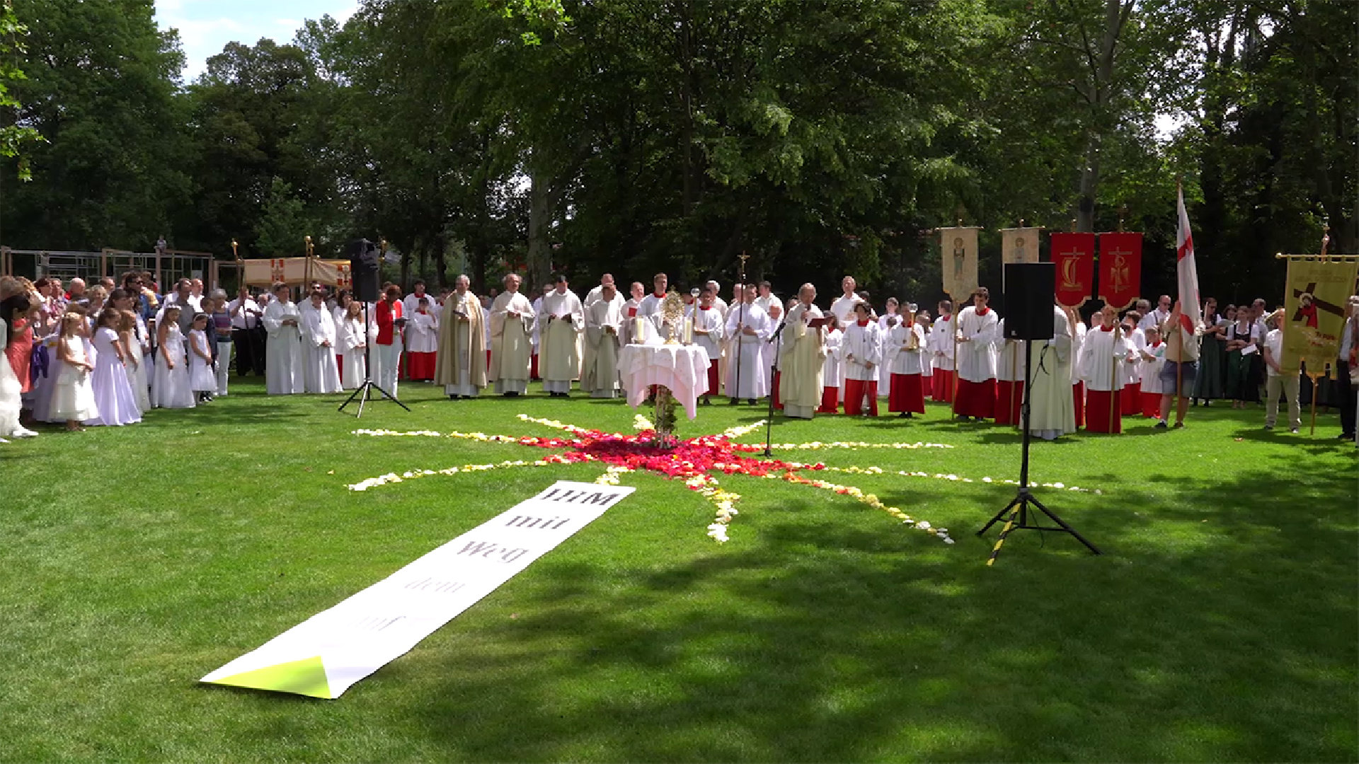 Fronleichnamsprozession 2019 auf der BUGA Heilbronn