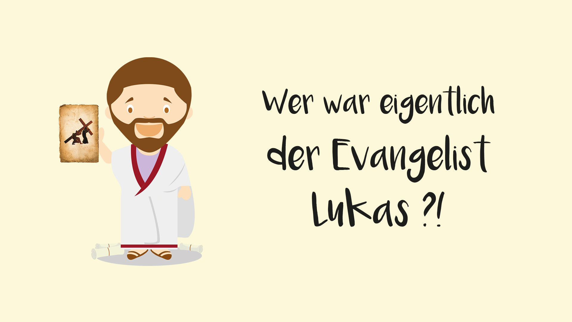 Evangelist Lukas kurz erklärt. Heiligenportraits.