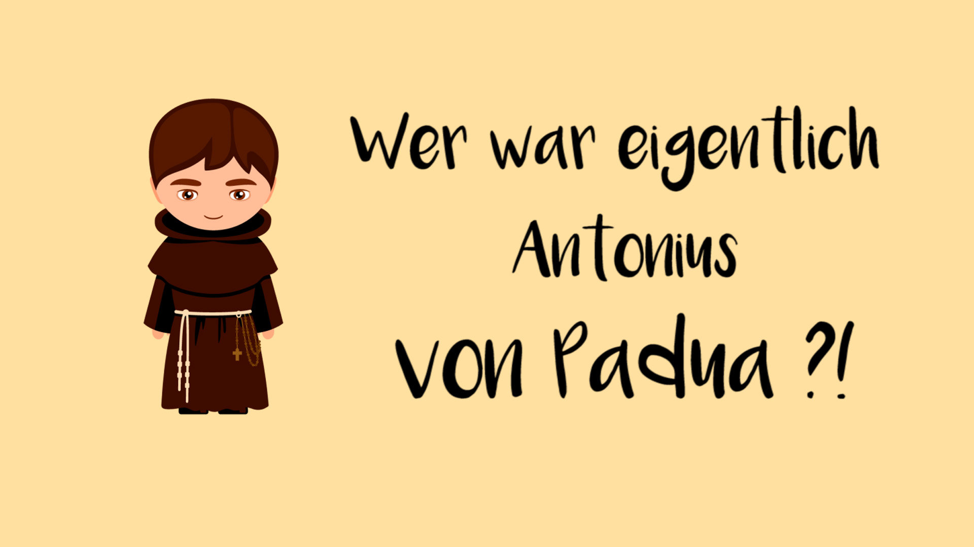 Antonius von Padua kurz erklärt. Heiligenportraits.