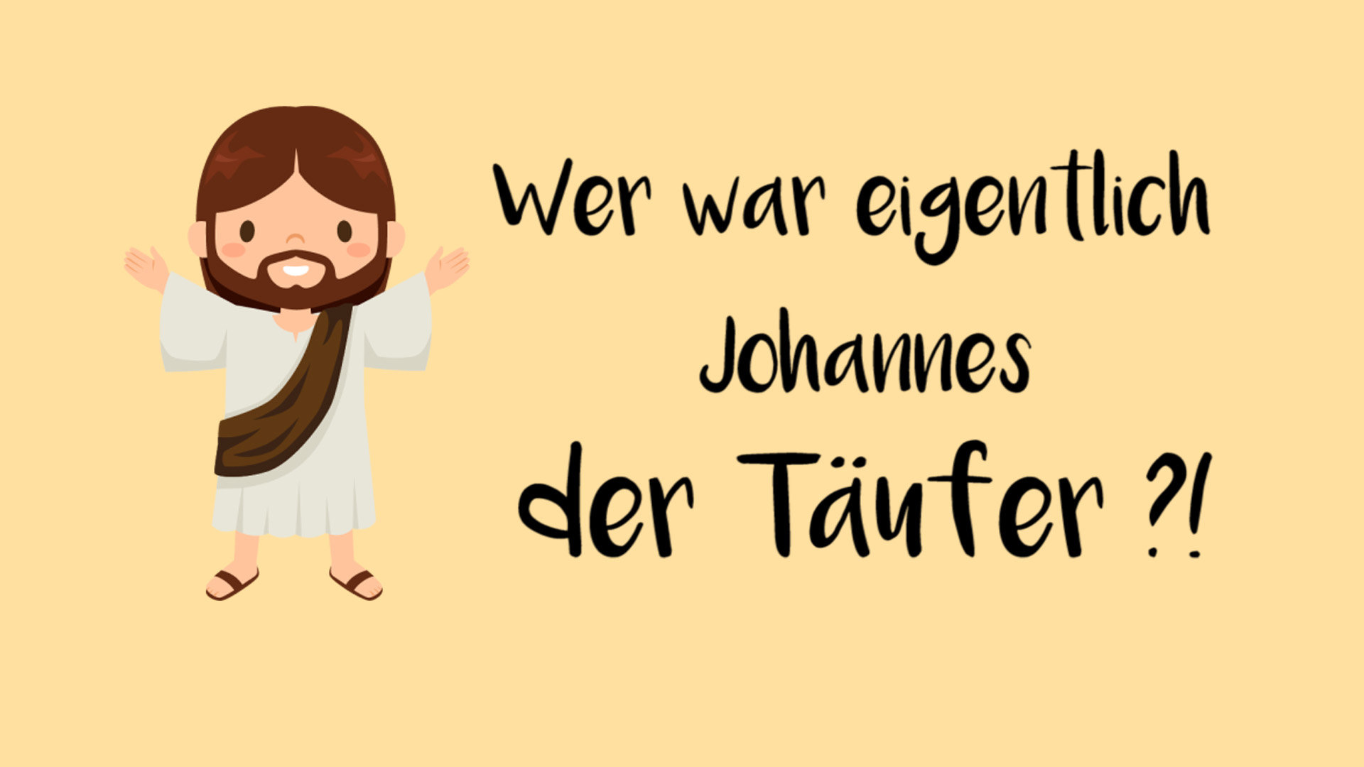 Johannes der Täufer kurz erklärt. Heiligenportraits.
