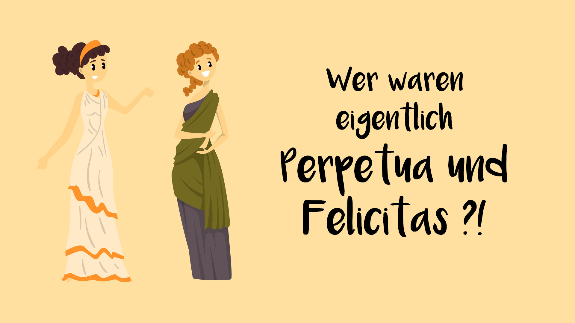 Perpetua und Felicitas kurz erklärt. Heiligenportraits.