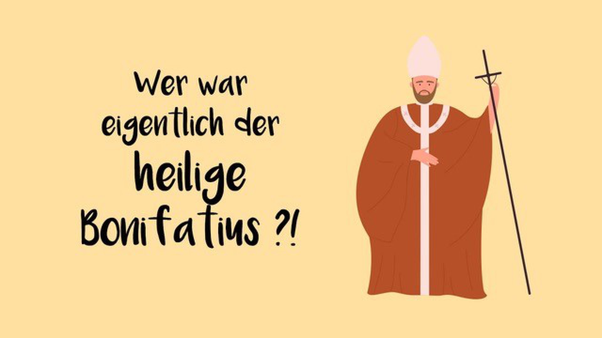 Bonifatius kurz erklärt. Heiligenportraits.