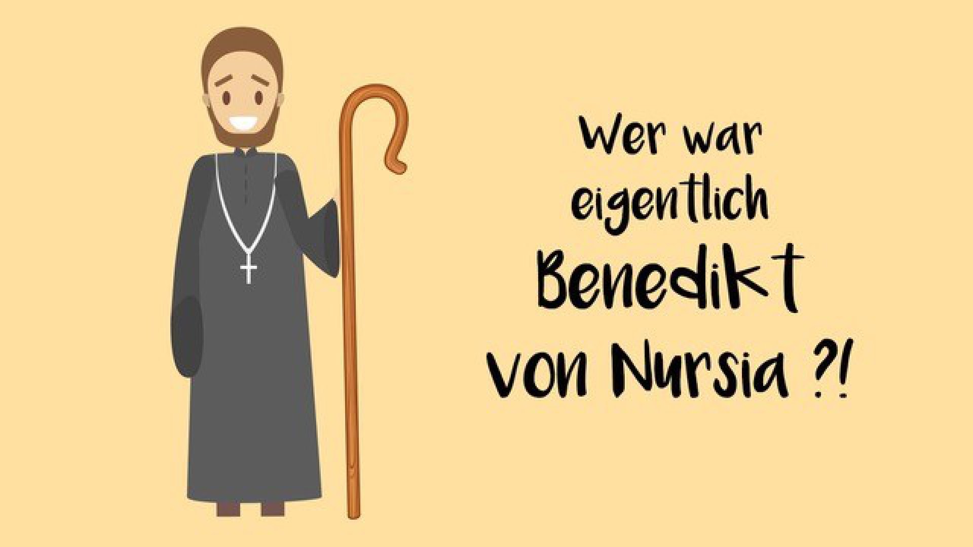 Benedikt von Nursia kurz erklärt. Heiligenportraits.