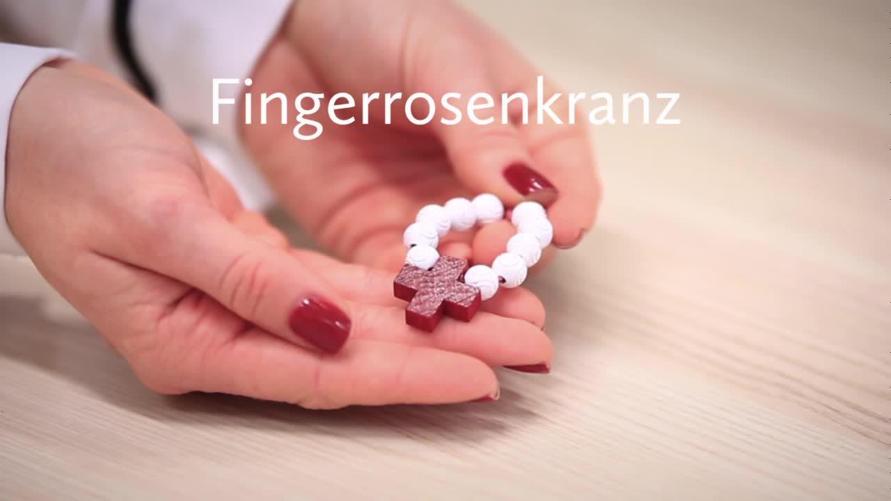 Bastelanleitung: Fingerrosenkranz