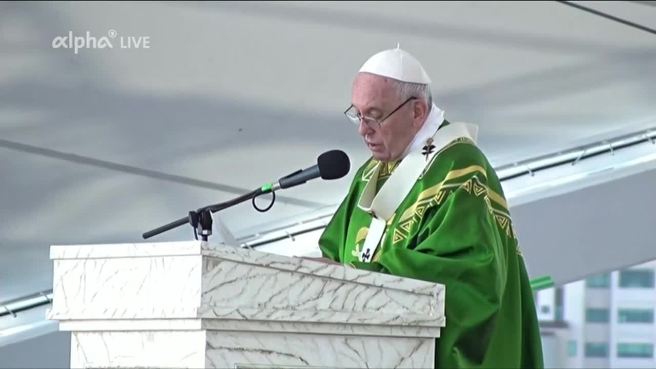 Abschlussgottesdienst mit Papst Franziskus am 27.01.2019 vom Weltjugendtag in Panama