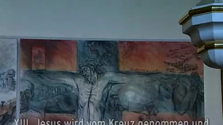 Kreuzweg in Liebfrauen - Station 13 - Jesus wird vom Kreuz genommen