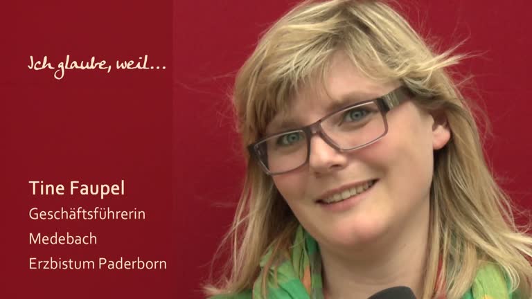 Tine Faupel glaubt, weil...