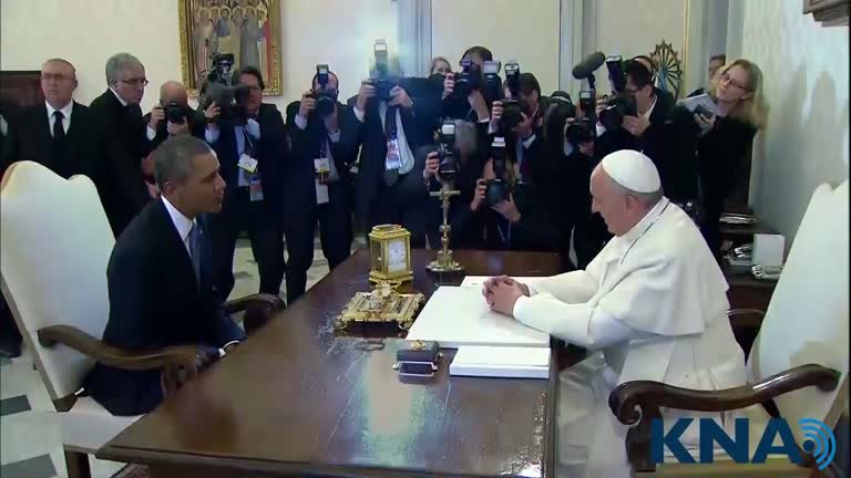 Hoffnungsträger unter sich - Papst Franziskus empfängt Barack Obama