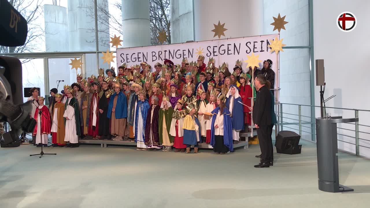 Ein Sternsinger-Lied für Angela Merkel
