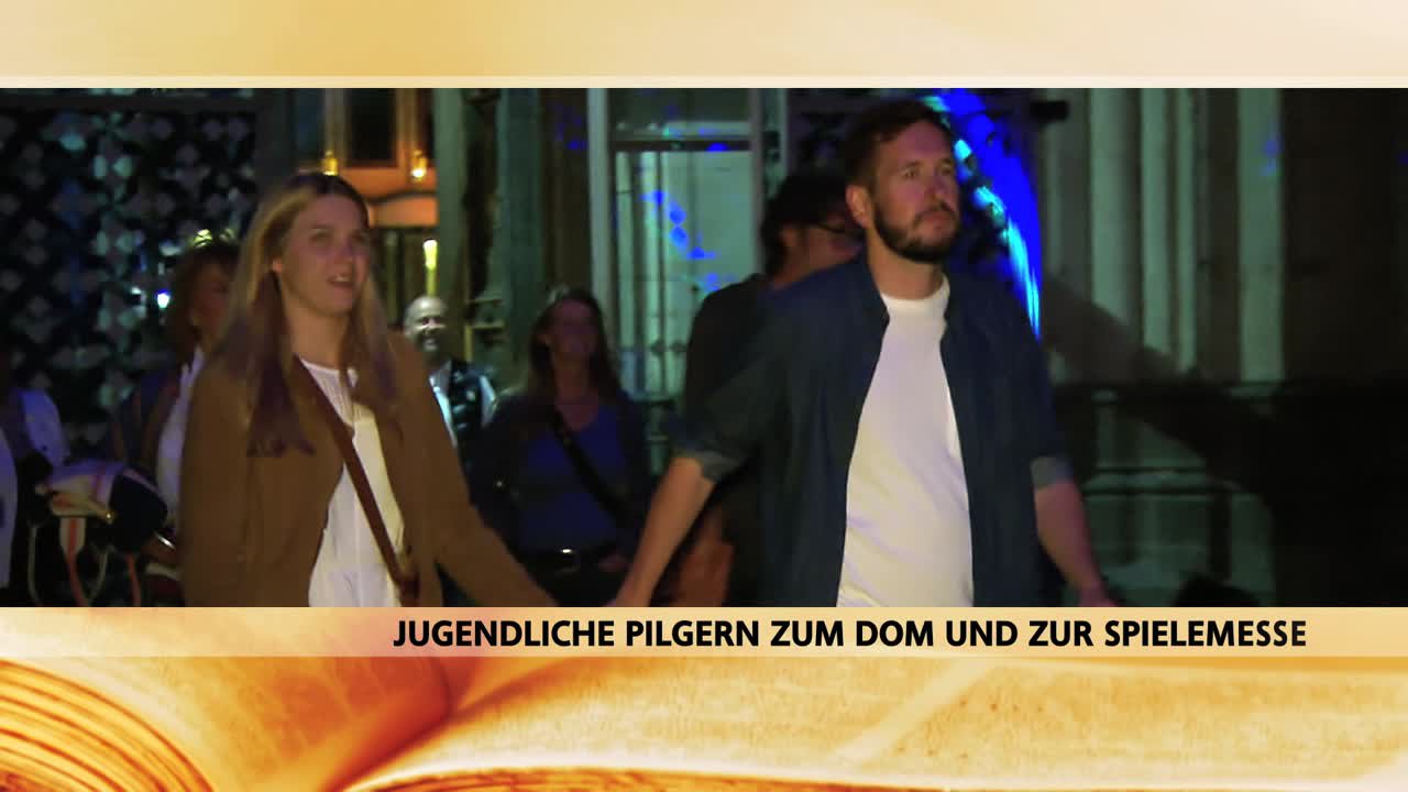 RTL-Bibelclip - Illumination des Kölner Doms zur Spielemesse
