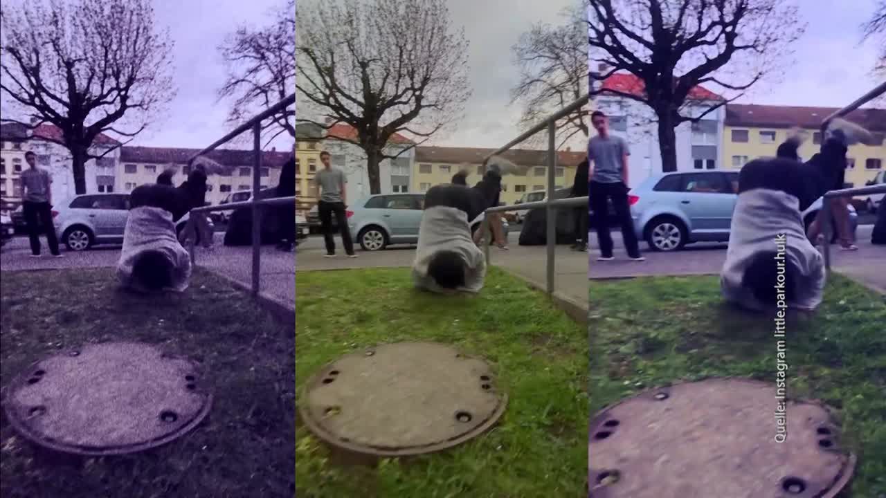 Ehrensache: Kleinwüchsiger Parkour-Sportler