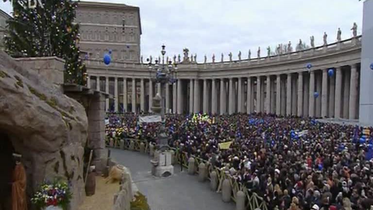 Der Papst betet den Angelus, 01.01.2012