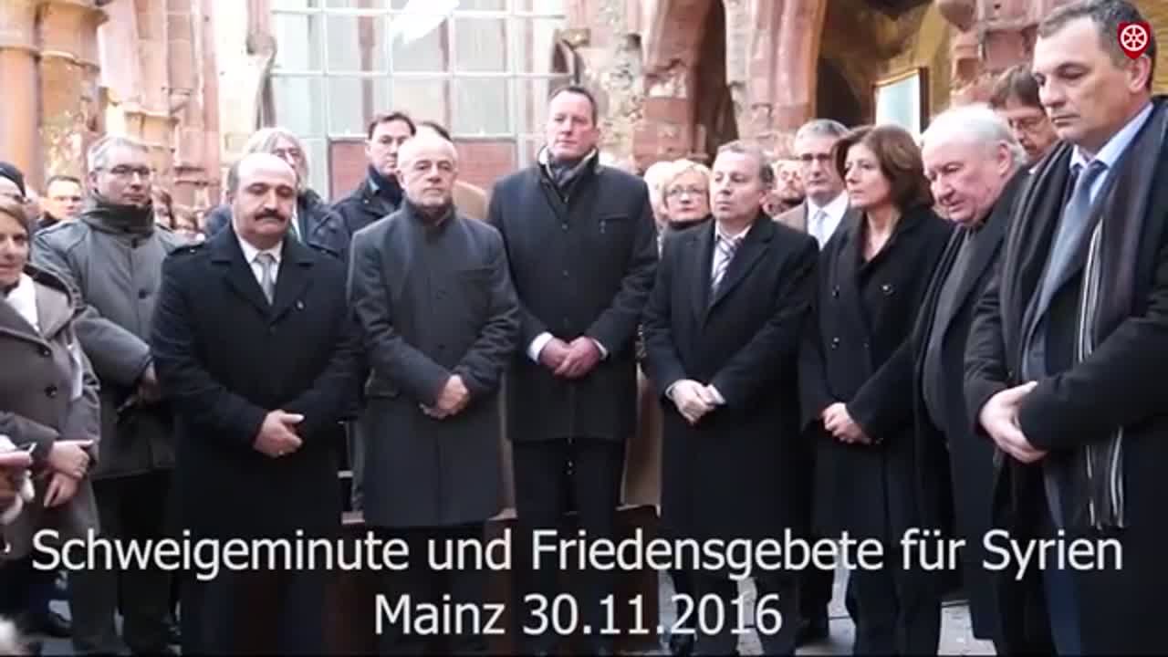 Eine Schweigeminute für Syrien
